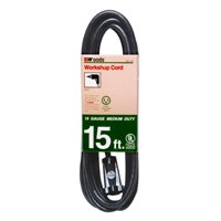 990261 BLK PWR CORD 16/3X15FT