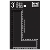 HYK-30422 LTTR HO L VINYL 3 BLK