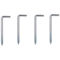 SQUARE SCREW HOOK 2-1/4IN ZP