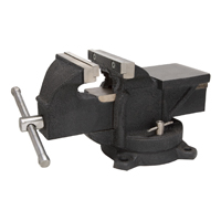 Vulcan JL25013 Bench Vise, 6 in Jaw Opening, 1/2 in W Jaw, 3 in D Throat,