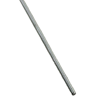Stanley Hardware 179283 Threaded Rod; #6-32 Thread; 12 in L; A Grade; Steel;