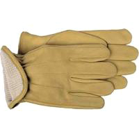 GLOVE GRAIN LEATHER LINED MED