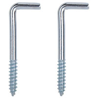 SQUARE SCREW HOOK STL 3IN ZP