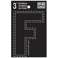 HYK-30416 LTTR HO F VINYL 3 BLK