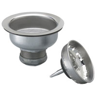 Plumb Pak PP5411 Stainless Steel Basket Strainer with Fixed Post