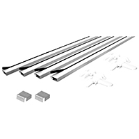 FRAME KIT ALUM 4FT PCS WHITE