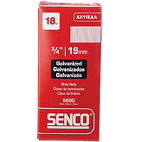 AX11EAA 18X3/4 MED HED BRAD EG