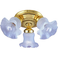 3LT POL BRASS CELIING FIXTURE
