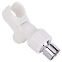 SHOWER ARM BRACKET WHITE