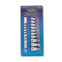 SOCKET SET 10PC 1/2DR HEX SAE