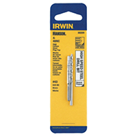 IRWIN 8035 Machine Screw Tap, #14-20 NS Thread, Plug Tap Thread, 4-Flute,