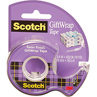 Tape Scotch Gift Wrap 3/4" X