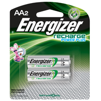 Energizer NH15BP-2 Rechargeable Battery, 1.2 V Battery, 2300 mAh, AA