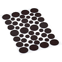 9425 BROWN FELT PADS ASSORTED