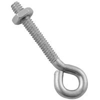 EYE BOLT W/NUT 3/16X2IN ZINC