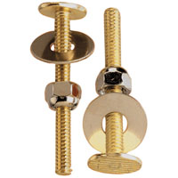 TOILET BOLT SET 5/16X2-1/4 BRS