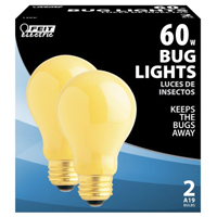 Feit Electric 60A/Y-130 Incandescent Bulb; 60 W; A19 Lamp; Medium E26 Lamp