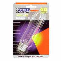 Feit Electric BP40T10 Incandescent Lamp, 40 W, T10 Lamp, Medium E26 Lamp
