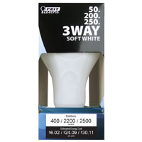 Feit Electric 50/250 Incandescent Bulb; 50 to 250 W; A21 Lamp; Medium E26