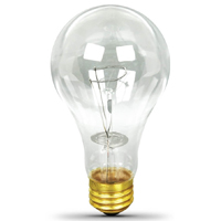 Feit Electric 200A/CL Incandescent Bulb; 200 W; A21 Lamp; Medium E26 Lamp