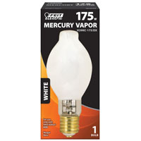 Feit Electric H39KC-175/DX Mercury Vapor Bulb, 175 W, BT28 Blown Tubular