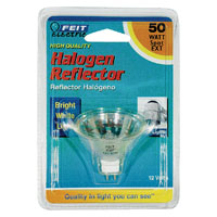 Feit Electric BPEXT Halogen Lamp; 50 W; GU5.3 Lamp Base; MR16 Lamp; 3000 K