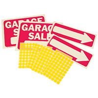 HY-KO KIT-13 Sign Kit, Garage Sale, White Legend, Plastic, 12-1/4 in W x