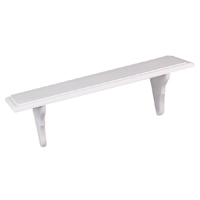 SHELF KIT WOOD 7.5X35IN WHITE