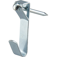 OOK 50051 Conventional Hook, 10 lb, Steel, Zinc