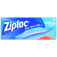 19CT QUART ZIPLOC FREEZER BAGS