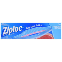 14CT GALLON ZIPLOC FREEZER BAGS