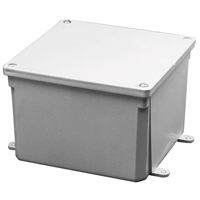 GRAY PVC WTHRPRF 4X4X2 BOX