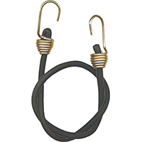 KEEPER 06180 Bungee Cord, Hook End, 24 in L, Rubber, Black