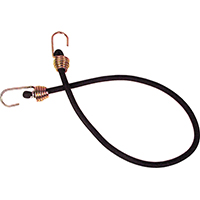 KEEPER 06182 Bungee Cord, Hook End, 32 in L, Rubber, Black