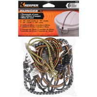 KEEPER 06306 Bungee Cord, Rubber, Hook End