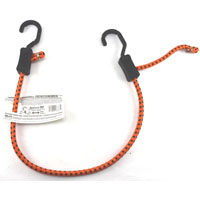 KEEPER ZipCord 06378 Bungee Cord, 30 in L, Rubber, Hook End