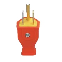 Eaton Wiring Devices SA399O Spring Action Electrical Plug, 125 V, 15 A,