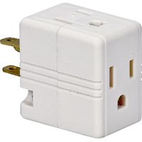 PLG OUTLET 3 WHT 15A 125V