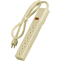 SURGE PROTECTOR STRIP 6 OUTLET