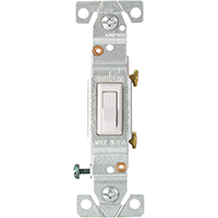 SWITCH TOGGLE COPAL 1P 15A WHT