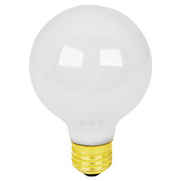 Feit Electric 40G25/W/15K Incandescent Bulb; 40 W; G25 Lamp; Medium E26 Lamp