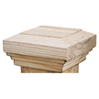 UPF 105701 Post Cap, 5-1/2 x 5-1/2 in Post/Joist, 6 in L, 6 in W