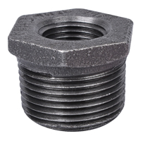 BUSHING BLACK HEX 1X1/2