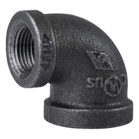 1/2"X3/8" 90DEG ELBOW BLACK
