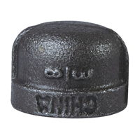 CAP BLACK MALLEABLE 3/8