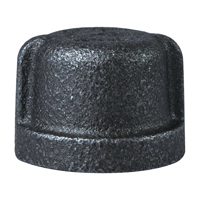 CAP BLACK MALLEABLE 1/2