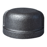 CAP BLACK MALLEABLE 1-1/2