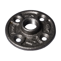 FLOOR FLANGE BLK MALLEABLE 1/2