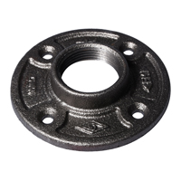 FLOOR FLANGE BLK MALLEABLE 1IN