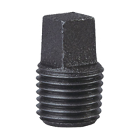 PLUG BLACK MALLEABLE 1/4